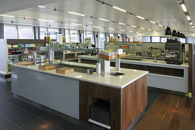Canteen refurbishment carried out for Rolls Royce by White Rose Services